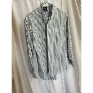Vintage Wrangler Gold Striped Men’s L Button Down